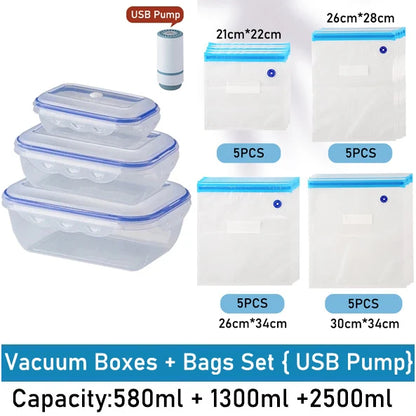Eco-Friendly Vacuum Food Storage Box – Keep Your Food Fresh & Organized
