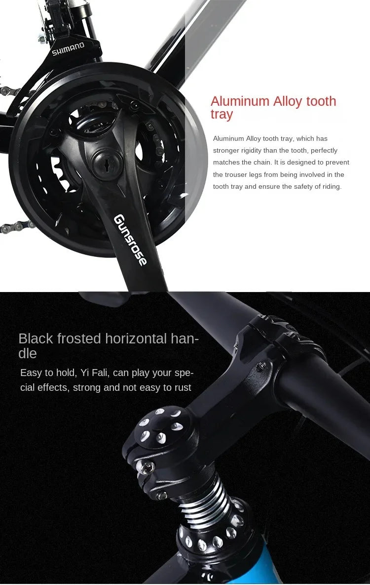 Shock-Absorbing Double Disc Brake MTB - 29-Inch Mountain Bike, Gravel Bike, Radial Wheel, Outdoor Bicycle for Adults