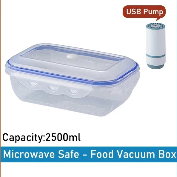Eco-Friendly Vacuum Food Storage Box – Keep Your Food Fresh & Organized