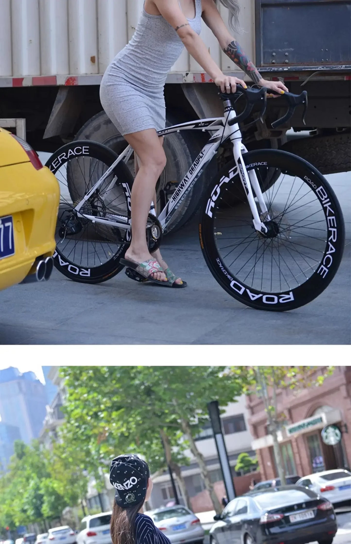 24/26 Inch Road Bicycle - Dual Disc Brake, 24-Speed, Ultra-Fast Racing Bike, High Carbon Steel Gravel Bike
