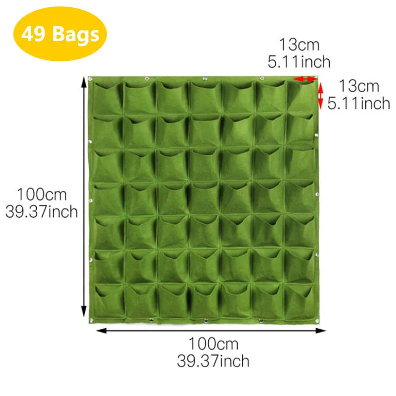 Wall Flower Grow Bags – Vertical Hanging Garden Planter
