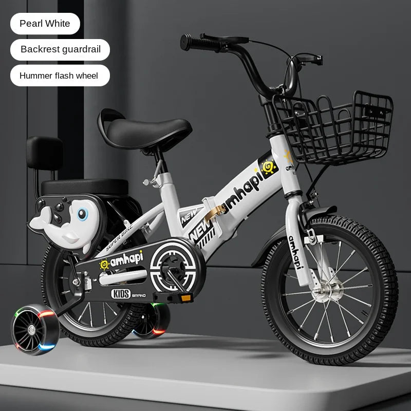 Children's Folding Bicycle Baby Stroller 12-20 Inch for Boys and Girls (Ages 2-10) - New Model 2024
