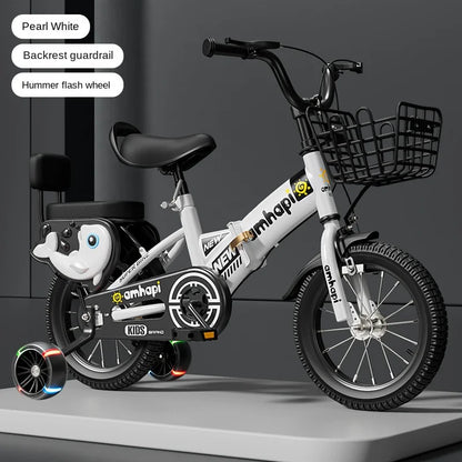 Children's Folding Bicycle Baby Stroller 12-20 Inch for Boys and Girls (Ages 2-10) - New Model 2024