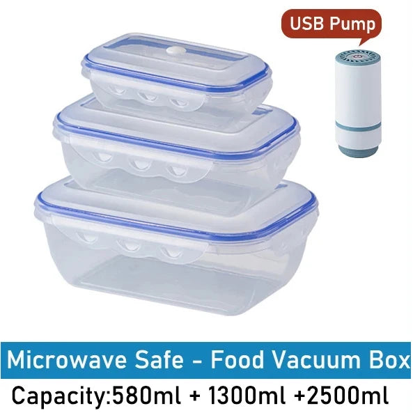 Eco-Friendly Vacuum Food Storage Box – Keep Your Food Fresh & Organized