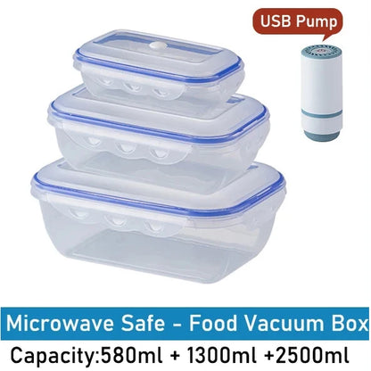 Eco-Friendly Vacuum Food Storage Box – Keep Your Food Fresh & Organized