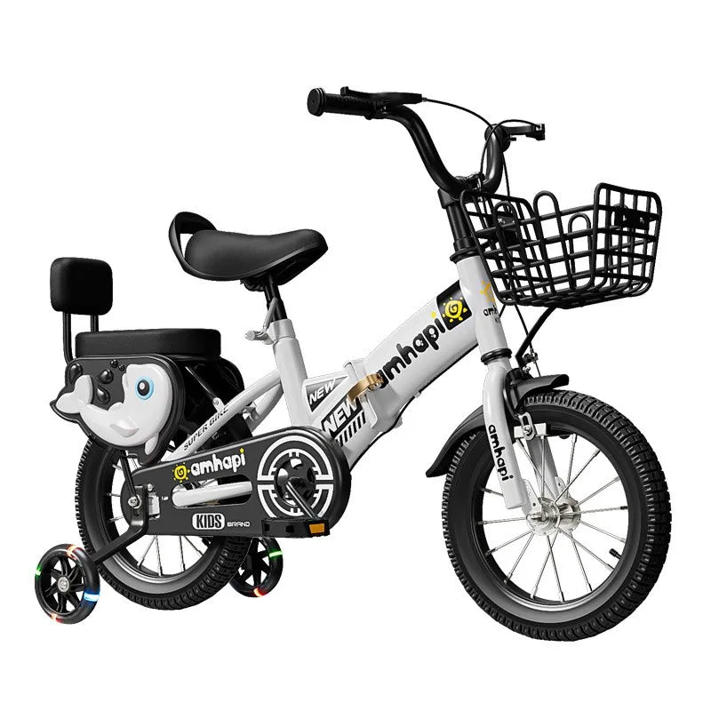 Children's Folding Bicycle Baby Stroller 12-20 Inch for Boys and Girls (Ages 2-10) - New Model 2024