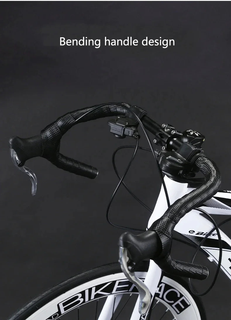 24/26 Inch Road Bicycle - Dual Disc Brake, 24-Speed, Ultra-Fast Racing Bike, High Carbon Steel Gravel Bike
