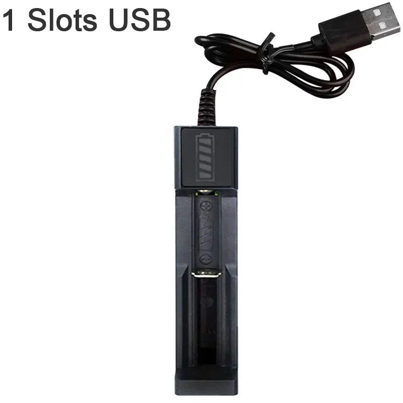 18650 Battery Charger 1-2-4 Slots AC 110V 220V Dual for 18650 Charging 3.7V Rechargeable Lithium Battery Charger