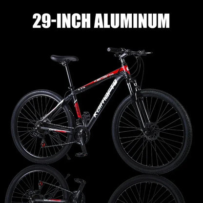 Shock-Absorbing Double Disc Brake MTB - 29-Inch Mountain Bike, Gravel Bike, Radial Wheel, Outdoor Bicycle for Adults