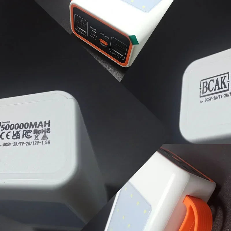 500000mAh 100000mAh 200000mAh 300000mAh Upgraded Version Super Powerbank Fast Charge Portable Power Bank Super Large Capacity