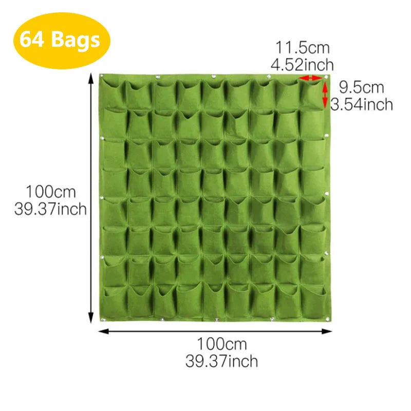 Wall Flower Grow Bags – Vertical Hanging Garden Planter