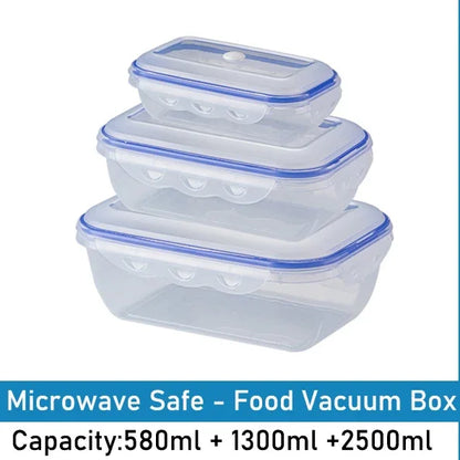 Eco-Friendly Vacuum Food Storage Box – Keep Your Food Fresh & Organized