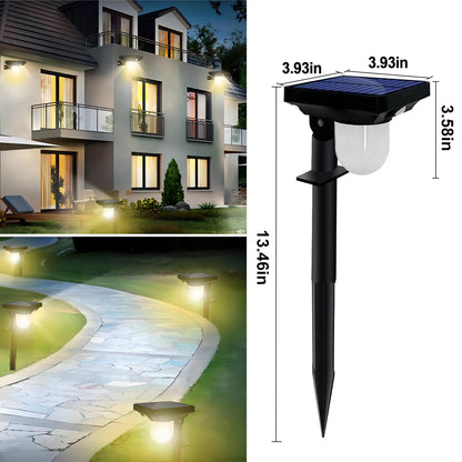 2/4 PCS Solar Motion Sensor Pathway Lights – Bright & Waterproof Outdoor Spotlights