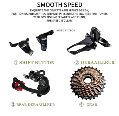 Shock-Absorbing Double Disc Brake MTB - 29-Inch Mountain Bike, Gravel Bike, Radial Wheel, Outdoor Bicycle for Adults