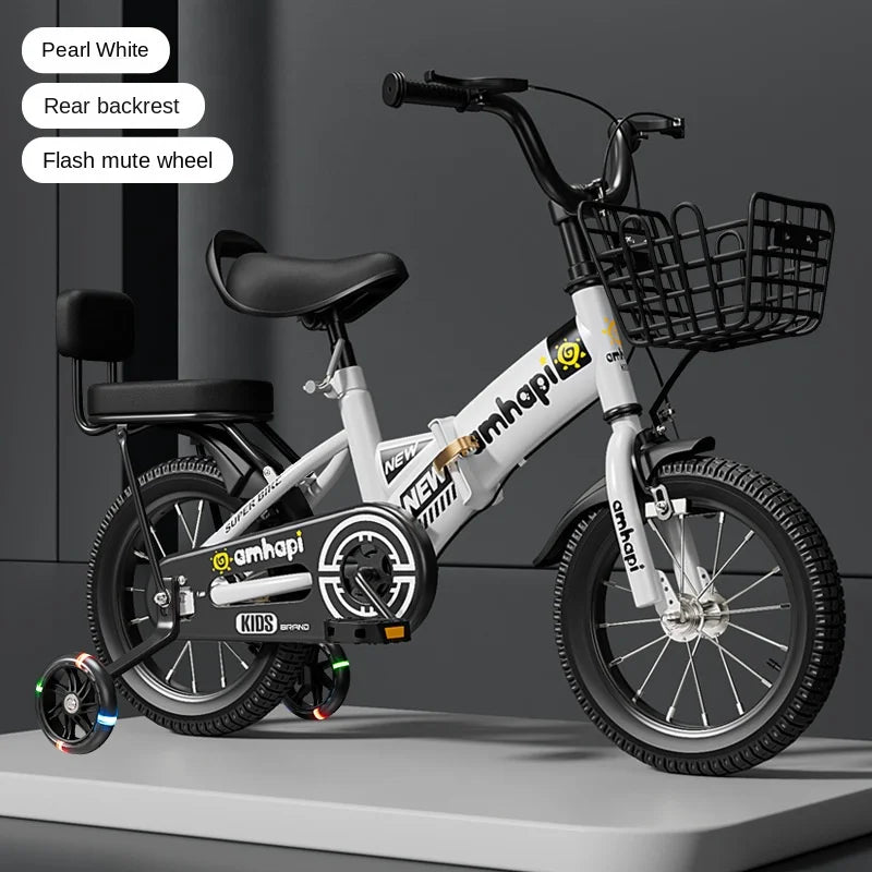 Children's Folding Bicycle Baby Stroller 12-20 Inch for Boys and Girls (Ages 2-10) - New Model 2024
