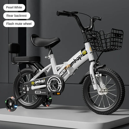 Children's Folding Bicycle Baby Stroller 12-20 Inch for Boys and Girls (Ages 2-10) - New Model 2024