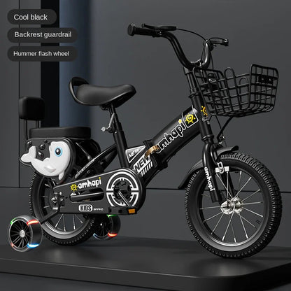 Children's Folding Bicycle Baby Stroller 12-20 Inch for Boys and Girls (Ages 2-10) - New Model 2024