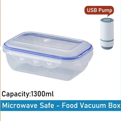 Eco-Friendly Vacuum Food Storage Box – Keep Your Food Fresh & Organized