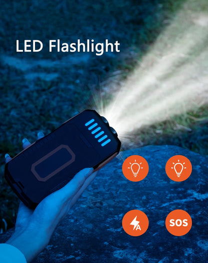 2025 100,000mAh Solar Power Bank – Qi Wireless Charger & Fast Charging