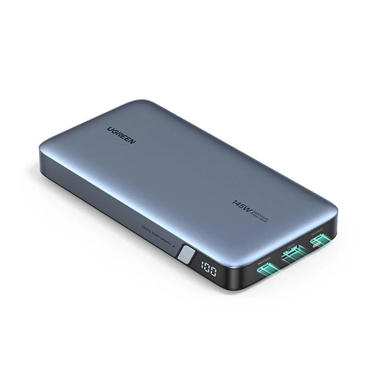 UGREEN 145W Power Bank, 25000mAh Portable Charger, 3-Port USB C PD3.0 Battery Pack, Digital Display, 65W Fast Recharge