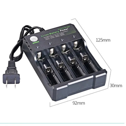 18650 Battery Charger 1-2-4 Slots AC 110V 220V Dual for 18650 Charging 3.7V Rechargeable Lithium Battery Charger