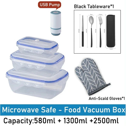 Eco-Friendly Vacuum Food Storage Box – Keep Your Food Fresh & Organized
