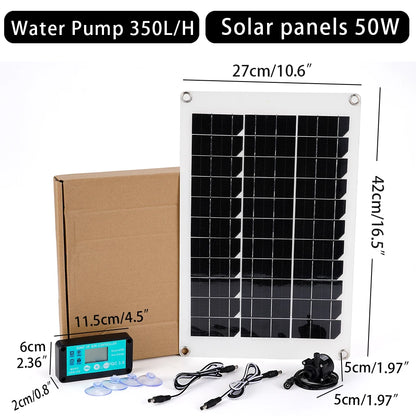 12V Brushless Solar Water Pump Kit – Ultra-Quiet Submersible Motor for Pools, Ponds, and Gardens