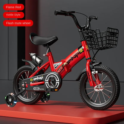Children's Folding Bicycle Baby Stroller 12-20 Inch for Boys and Girls (Ages 2-10) - New Model 2024