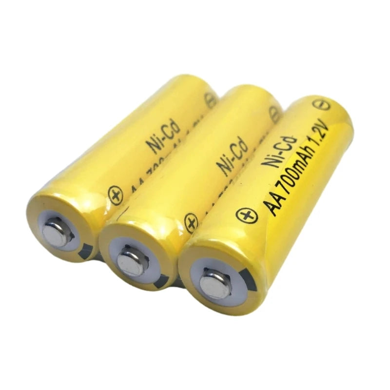 10Pcs 1.2V AA Rechargeable NiCd Batteries – 700mAh