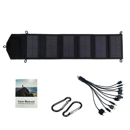 6-Fold 800W Foldable Solar Panel 20W/h Portable USB Solar Charger for Mobile Power Supply
