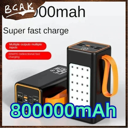 500000mAh 100000mAh 200000mAh 300000mAh Upgraded Version Super Powerbank Fast Charge Portable Power Bank Super Large Capacity