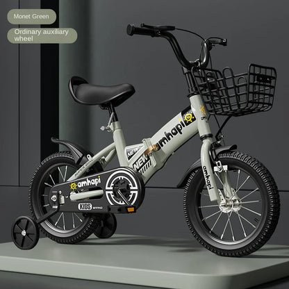 Children's Folding Bicycle Baby Stroller 12-20 Inch for Boys and Girls (Ages 2-10) - New Model 2024