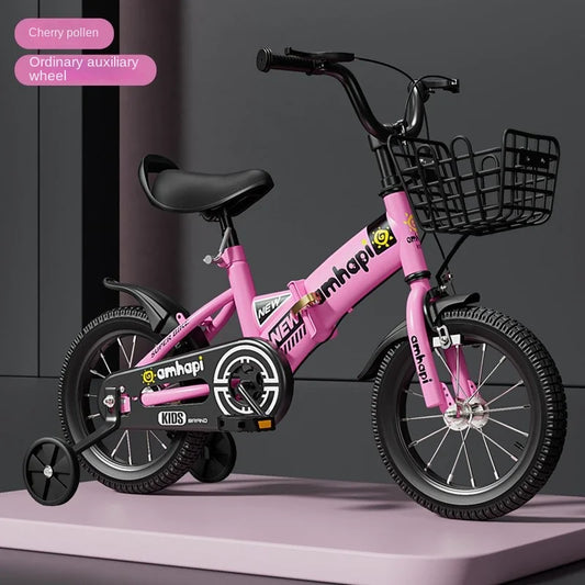 Children's Folding Bicycle Baby Stroller 12-20 Inch for Boys and Girls (Ages 2-10) - New Model 2024