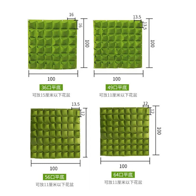 Wall Flower Grow Bags – Vertical Hanging Garden Planter