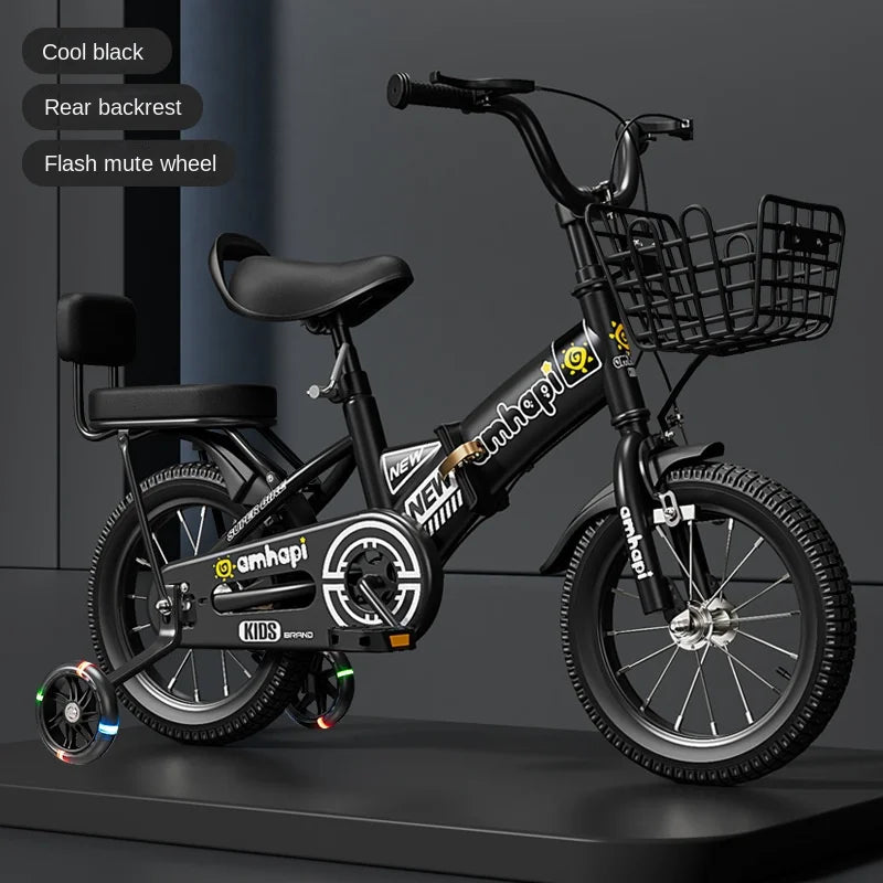Children's Folding Bicycle Baby Stroller 12-20 Inch for Boys and Girls (Ages 2-10) - New Model 2024