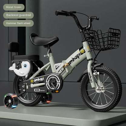 Children's Folding Bicycle Baby Stroller 12-20 Inch for Boys and Girls (Ages 2-10) - New Model 2024