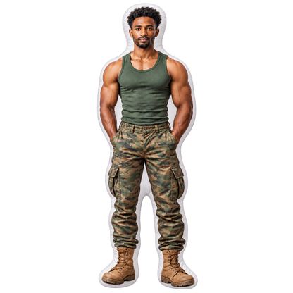 Future Self custom-shaped pillow illustrative preview